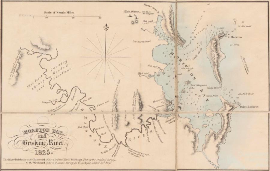 Brisbane River And Moreton Bay Thomas Welsby Queensland Historical Atlas